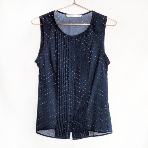 Zara • Trafaluc Polka Dot Pleated Blouse - Picture 2 of 8